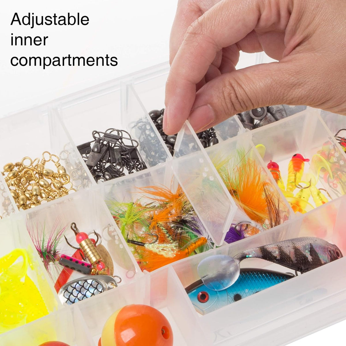 Storage Tool Box-Durable Organizer Utility Box-4 Drawers, 19 Compartments Eac...