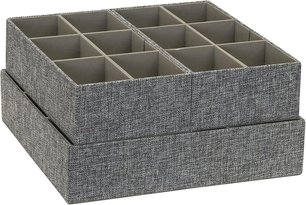 Household Essentials 3 Piece Drawer Organizers Starter Set, Customizable Inse...