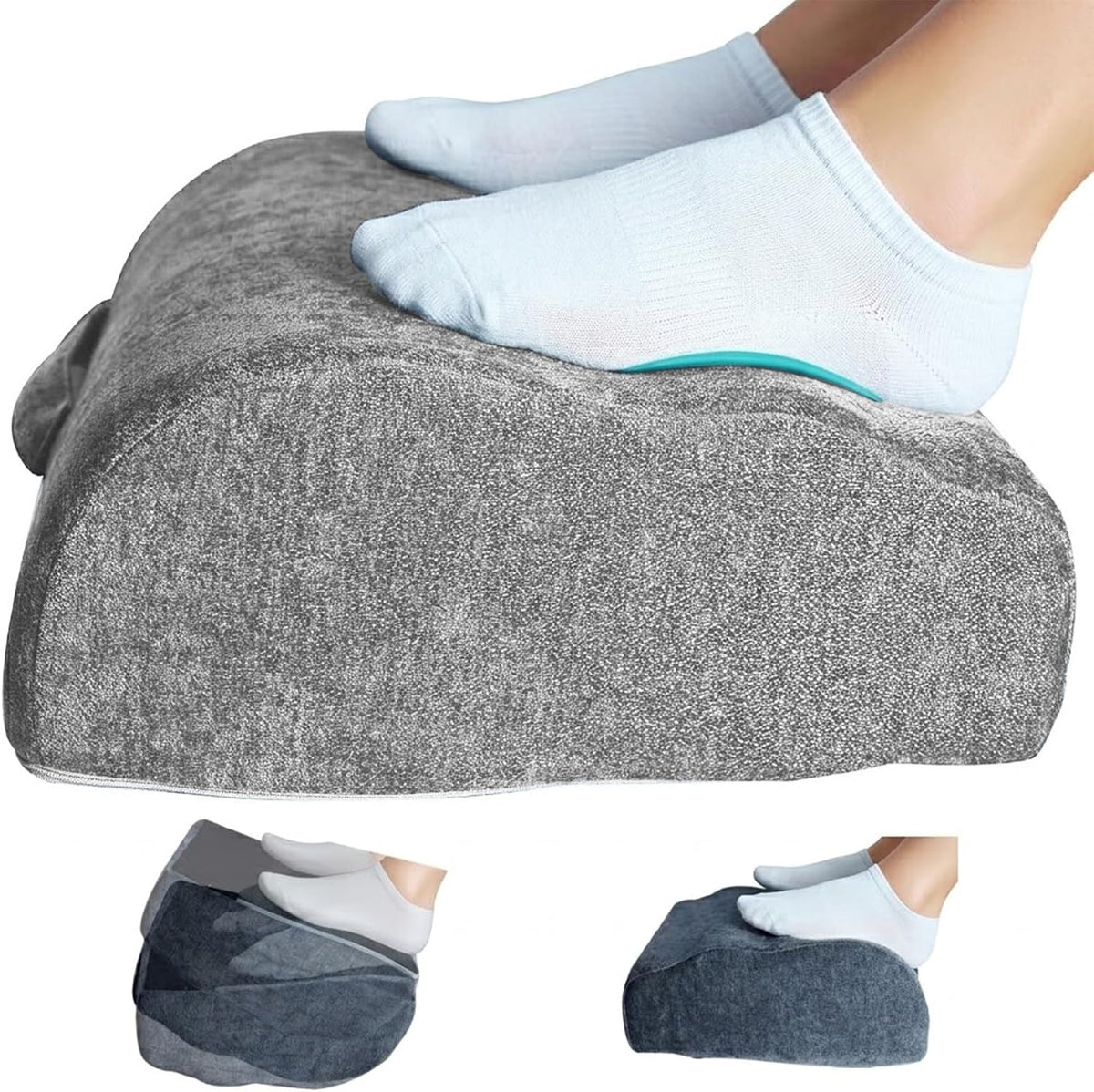 Foot Rest Under Desk for Office, Ergonomic Footrest, Adjustable 2 Height Leve...