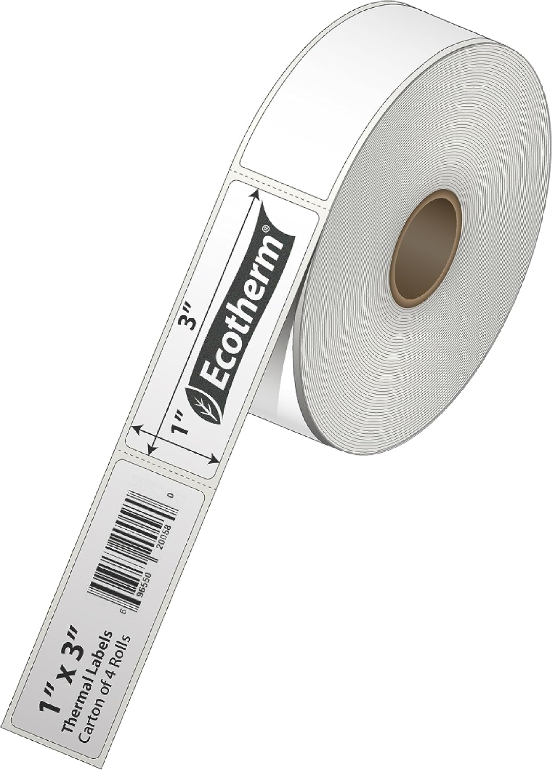 1" x 3" Thermal Labels | 4 Rolls | 2720 Labels | fits Zebra, Godex,...