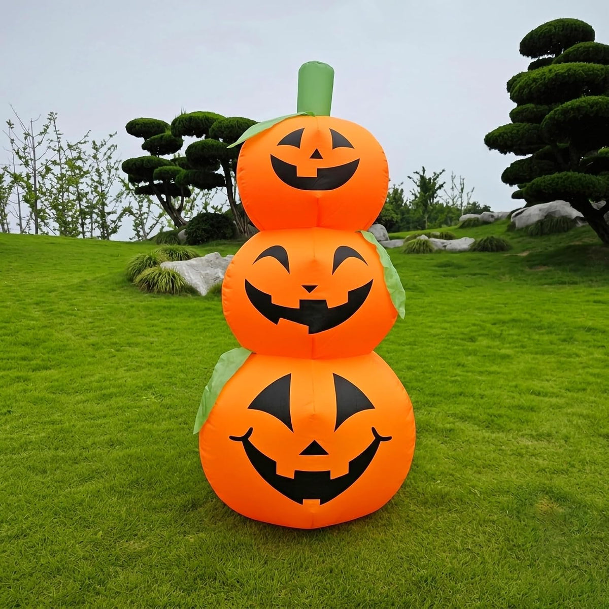 4.3FT Halloween Inflatable Pumpkin Blow Ups Outdoor Yard Decoration