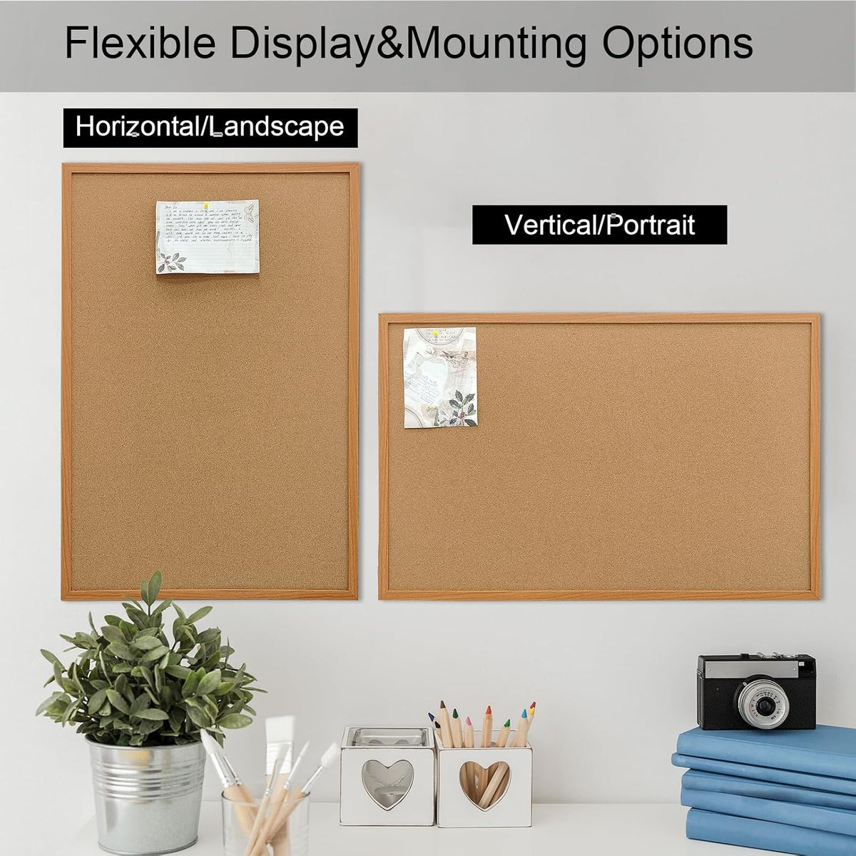 Cork Board 36"x24" Pin Boards Office Corkboards for Wall