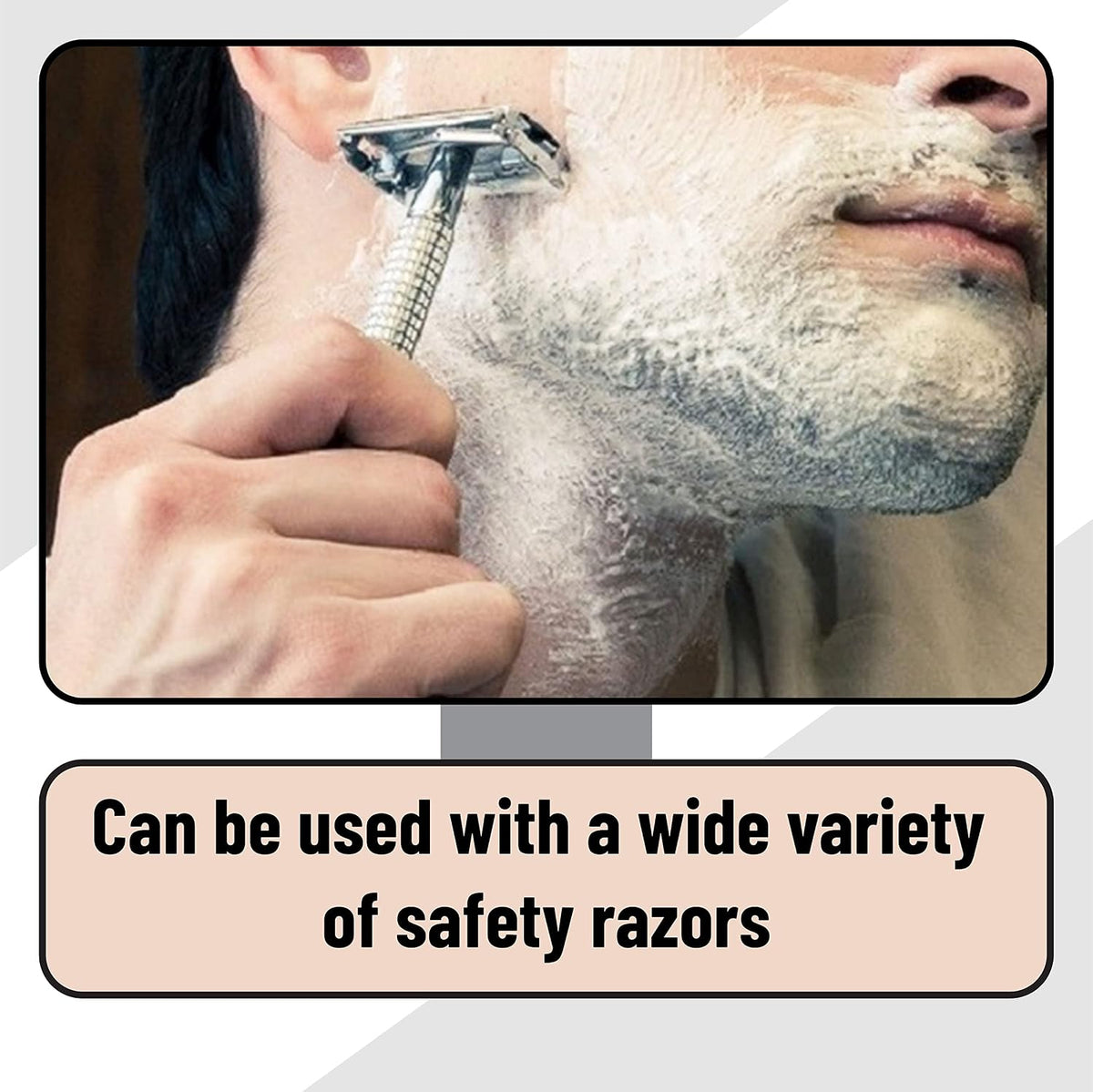 Bates- Double Edge Razor Blade, 1000 Pack, Silver, Stainless Steel, Shaving B...