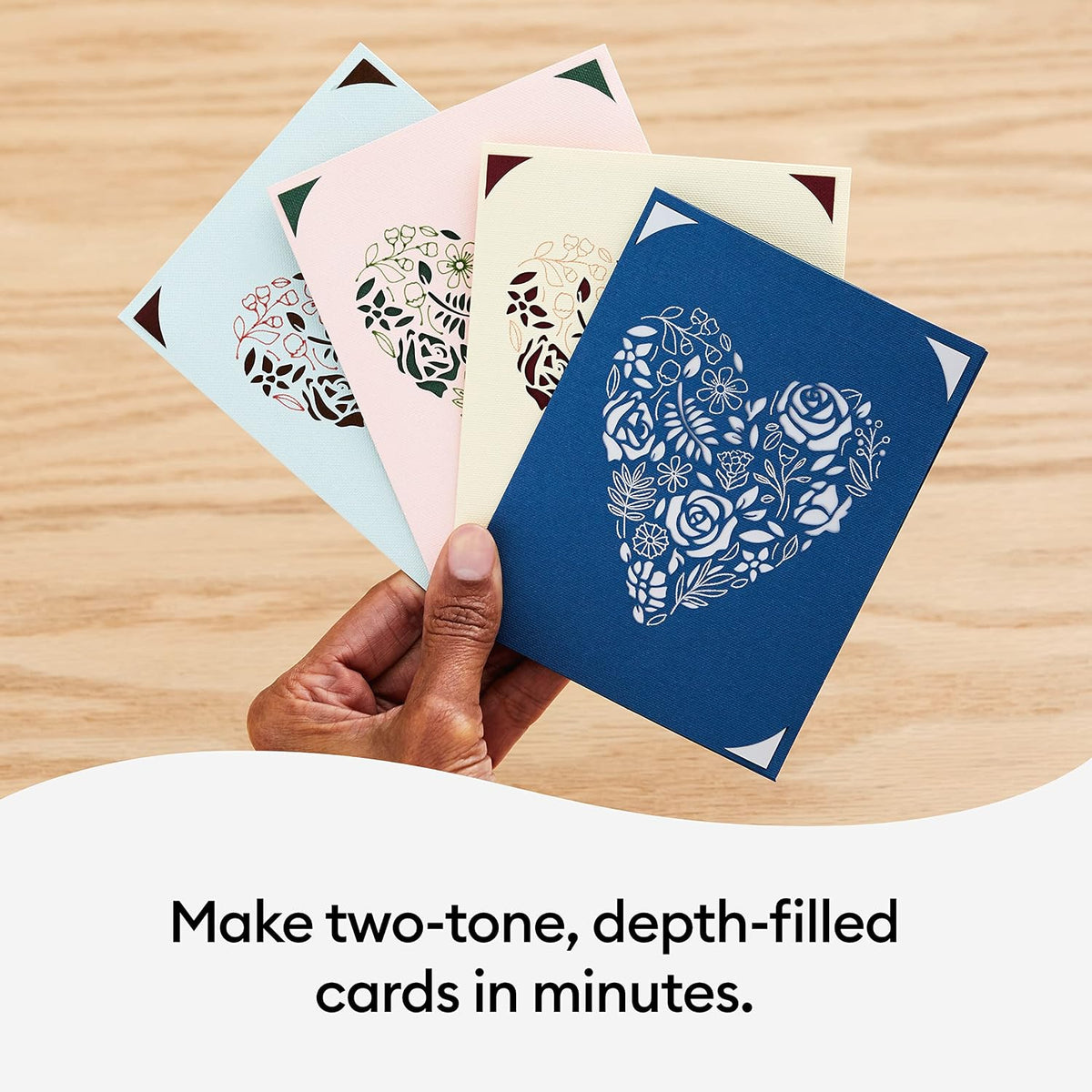 Cricut Insert Cards R40, Create Depth-Filled Birthday Cards, Thank You Cards,...
