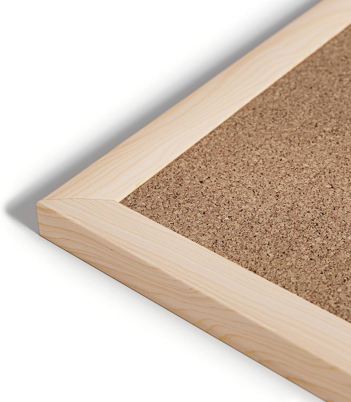 U Brands Cork Board, Birch Bulletin Board for Office Wall, 36" x 24"