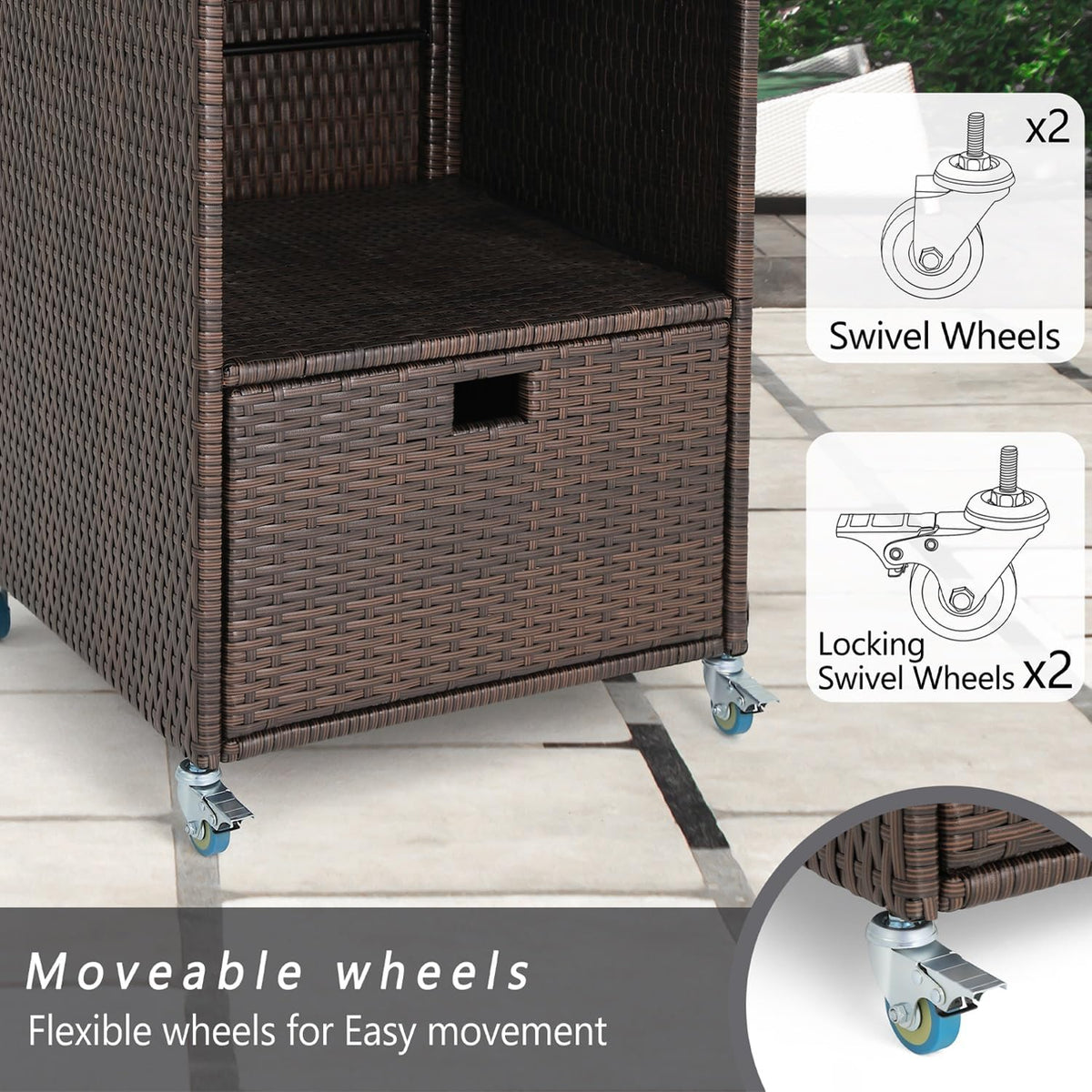 Outdoor Pool Towel Storage Cabinet Organizer Towel Valet Rack with Storage Sh...