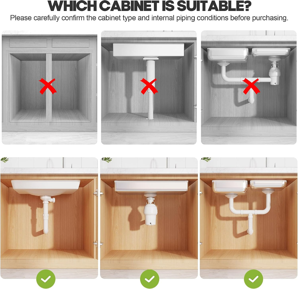 1 Pack Expandable Under Sink Organizers Storage With Upgrade Ball-Bearing Sli...