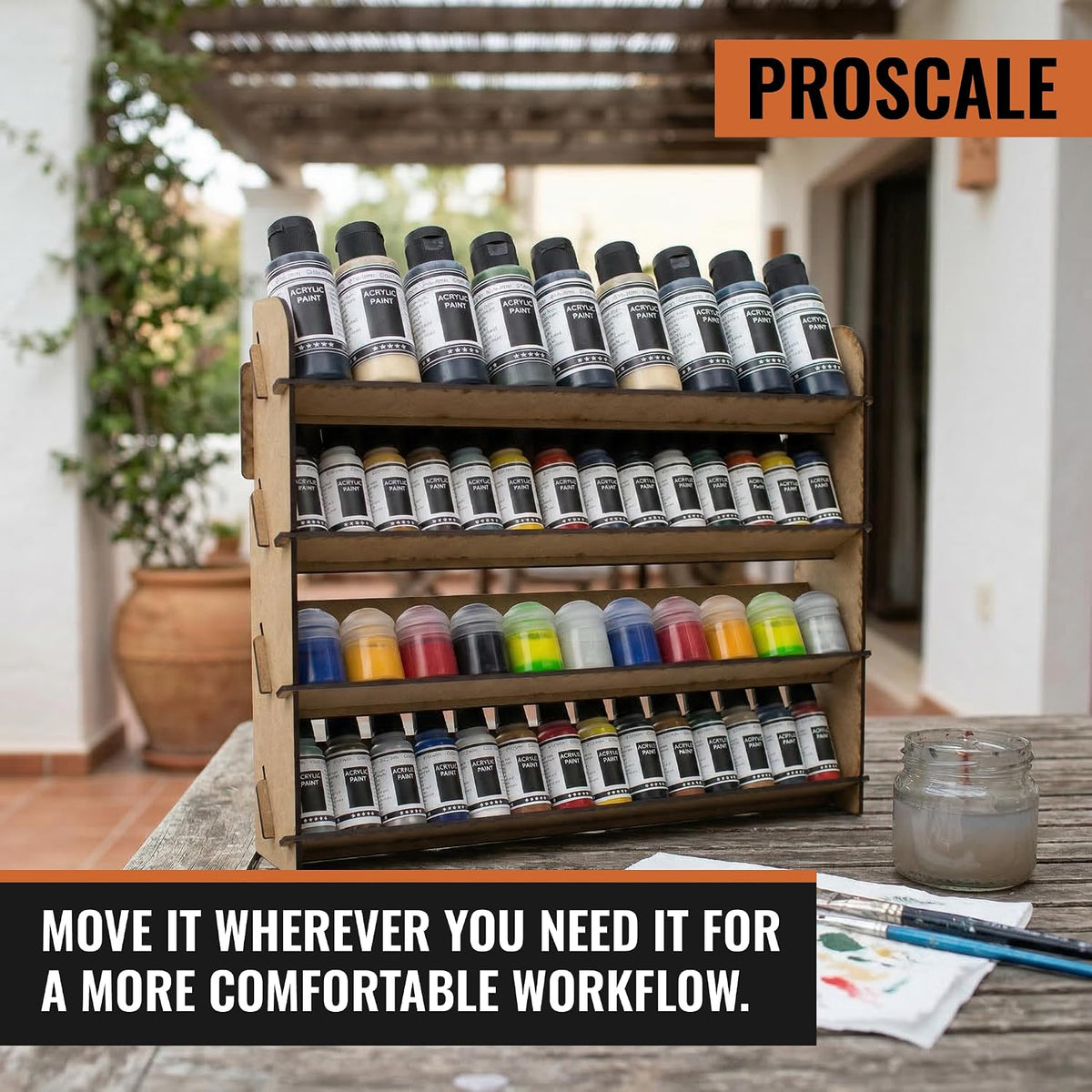 PROSCALE 2x Universal Wall Paint Organizer for Miniatures & Modeling, Ver...