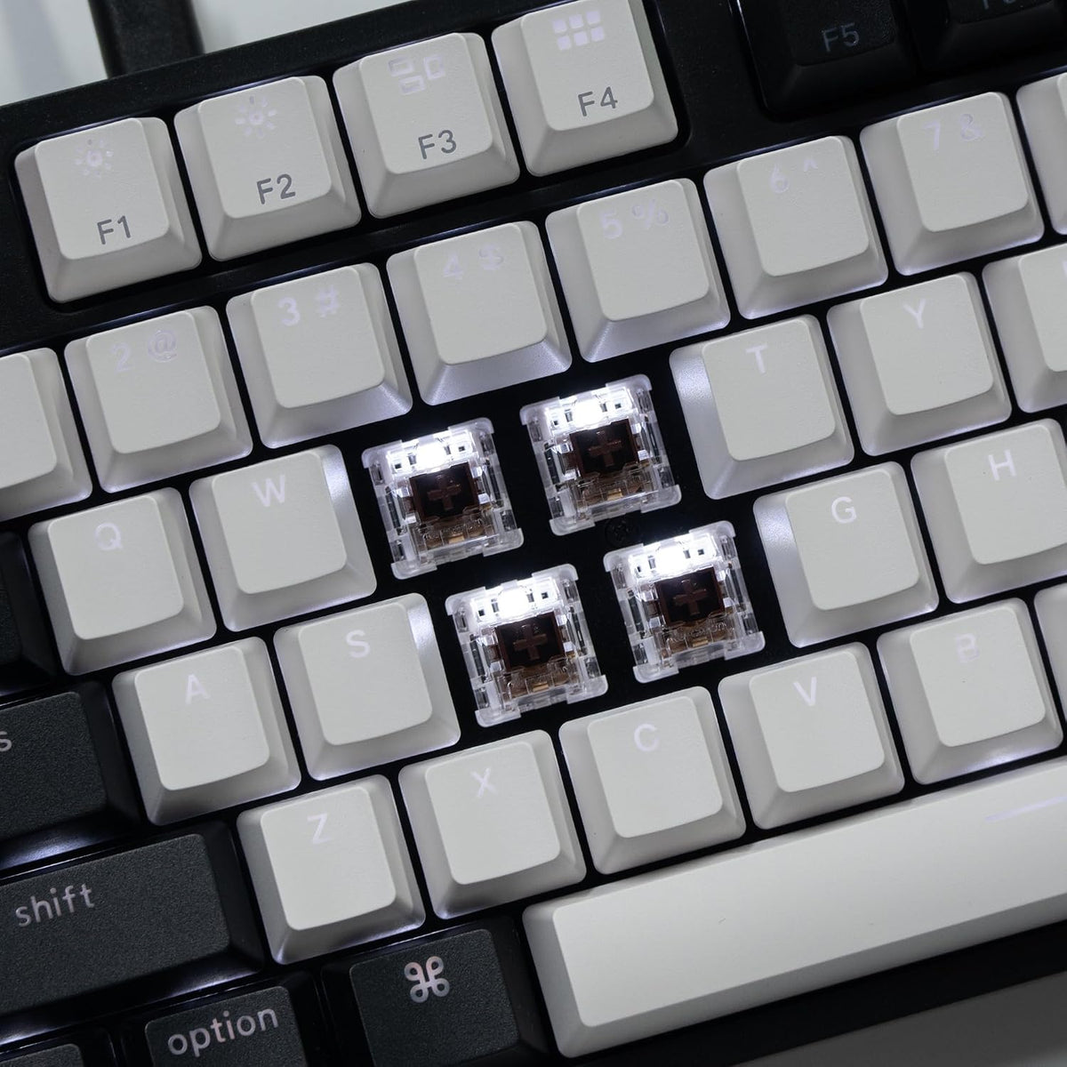 Keychron C2 Wired Full-Size Keyboard, Brown Switch, White Backlit