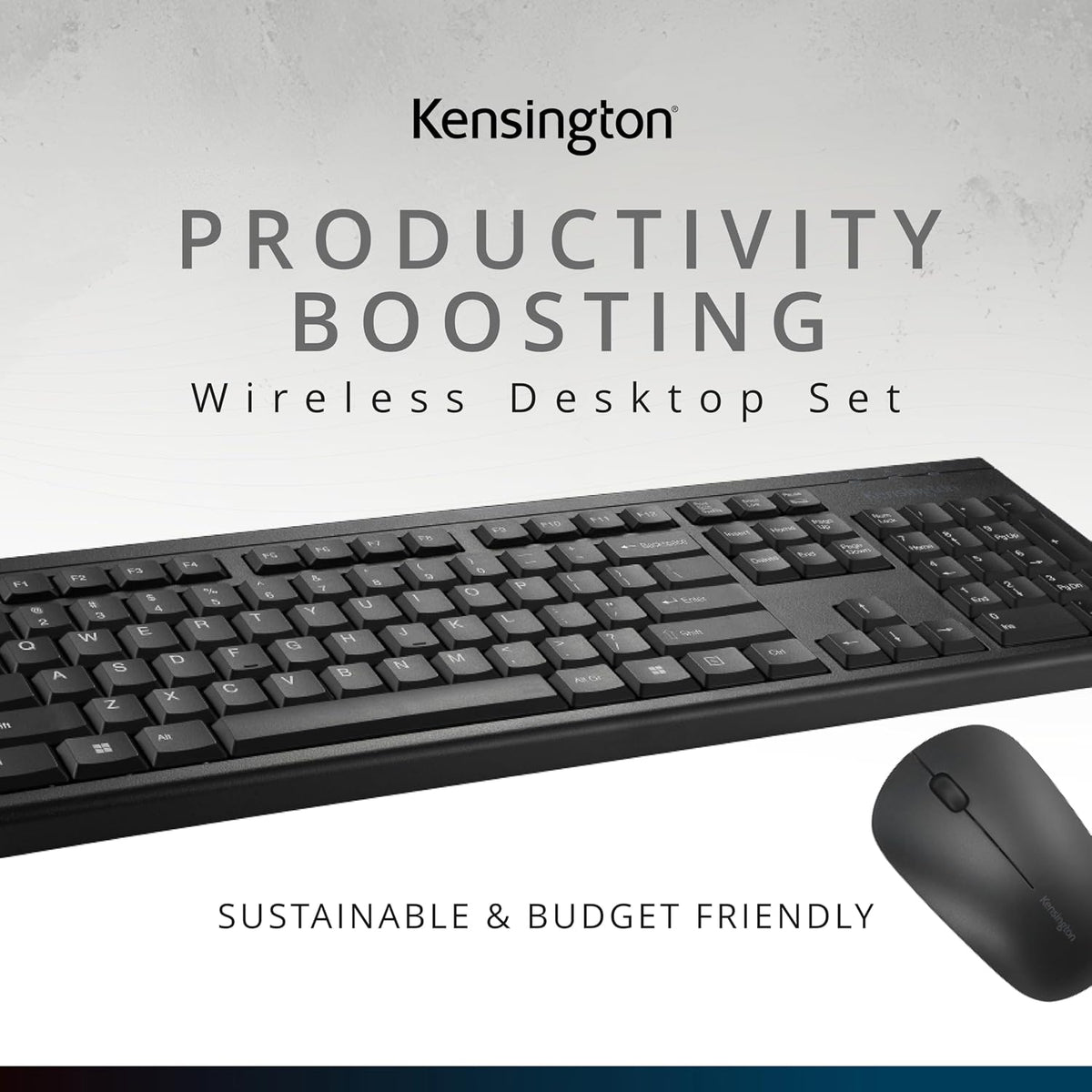 Kensington KM150 EQ Wireless Desktop Set, Wireless Keyboard & Mouse (K755...