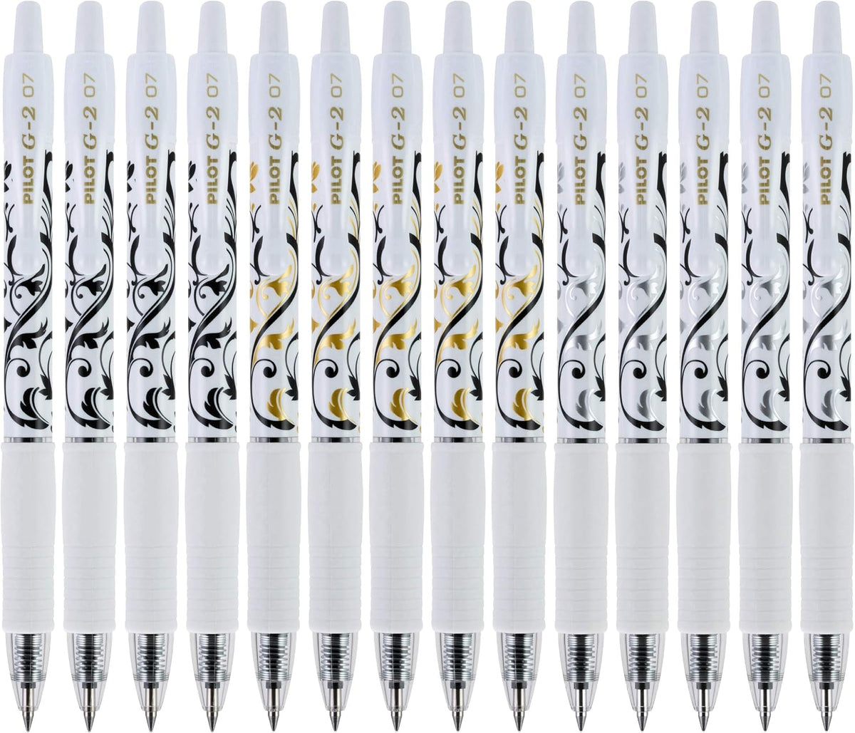 PILOT G2 Premium Rolling Ball Gel Pens, Fine Point 0.7mm, Black Ink, 14-Pack