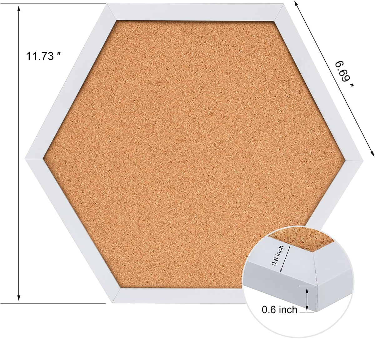 Facilife 4 Packs Cork Board,Corkboards for Wall,Small Cork Board Decorations,...