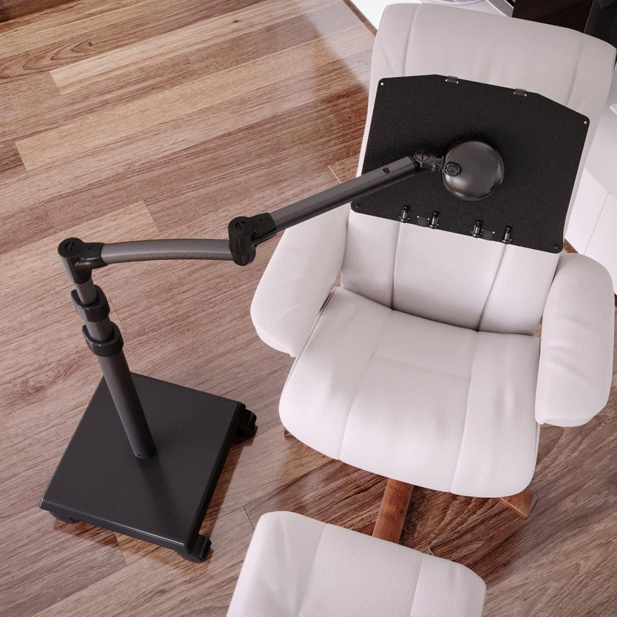 LEVO G2 Adjustable Book Floor Stand for Reading in Bed & Recliner on Wheels