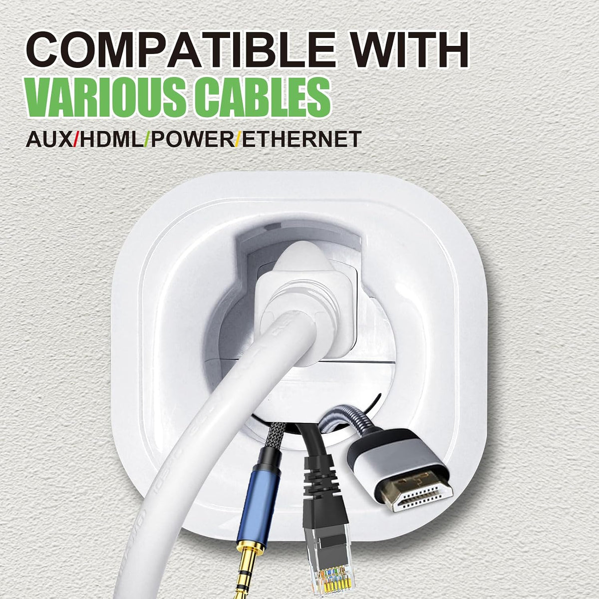 in-Wall Cable Management Kit, Wire Manager for Power and Low Voltage Cables, ...