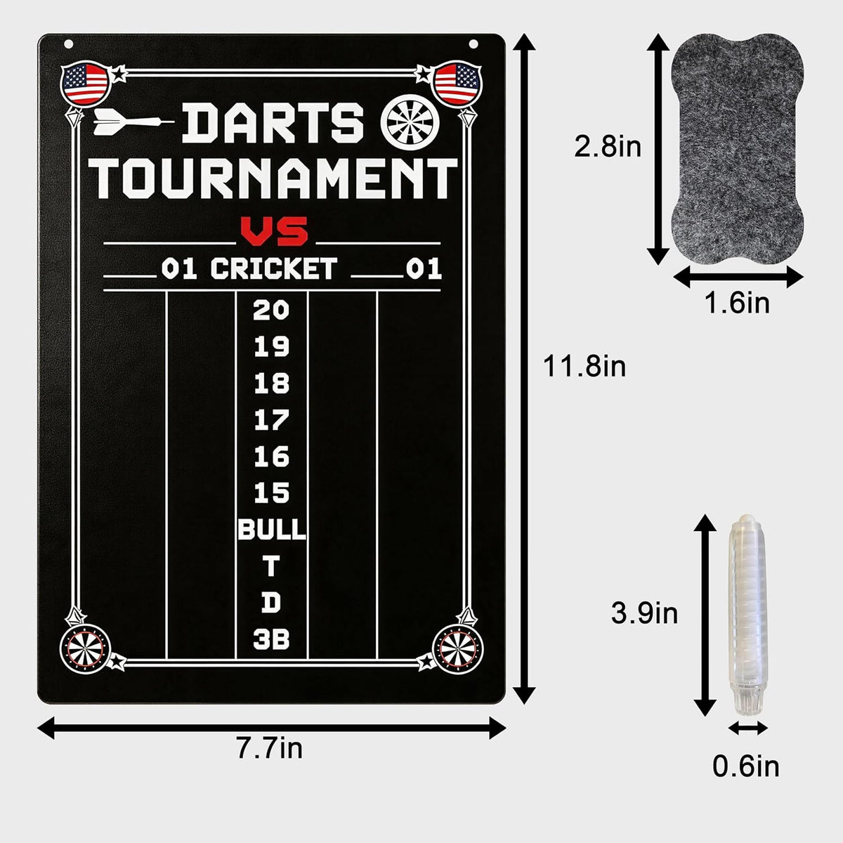 Felt Dart Board Wall Protector Foldable Cork Alternative Backing Board, 35.4x...