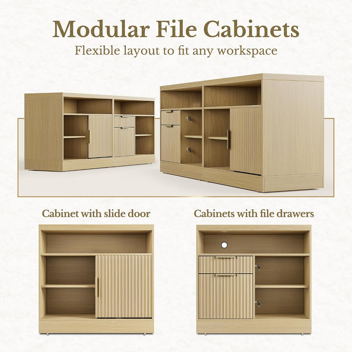 2 Drawer File Cabinet with Lock, Printer Stand, Light Waulnut