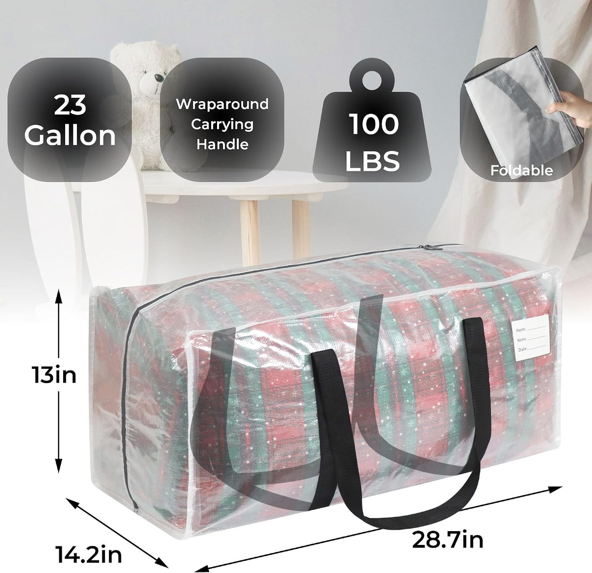 VTSVTS 8 Pack Extra Heavy Duty Large Moving Bags with Comfortable Handle &...