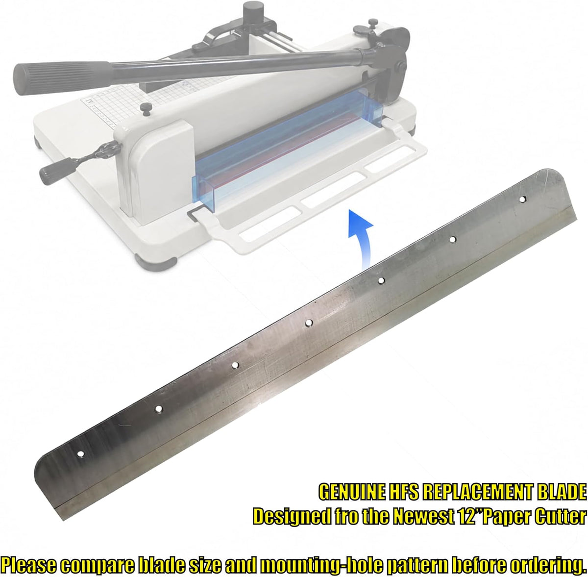 HFS (R) Heavy Duty Guillotine Paper Cutter Replacement Blade - Compatible wit...