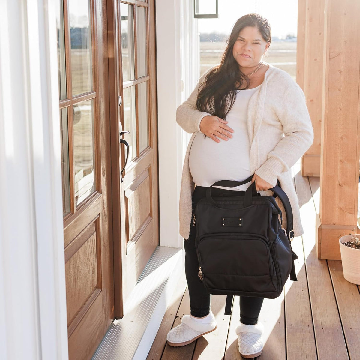 Sarah Wells Norah Breast Pump Backpack (Black)