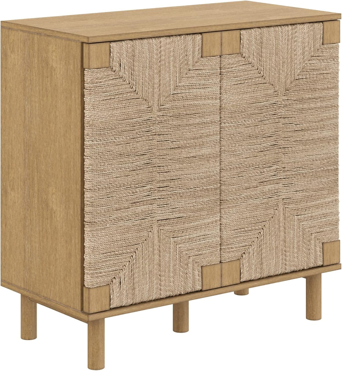 Nathan James Beacon Accent Buffet Sideboard Storage Cabinet TV Stand in Light...