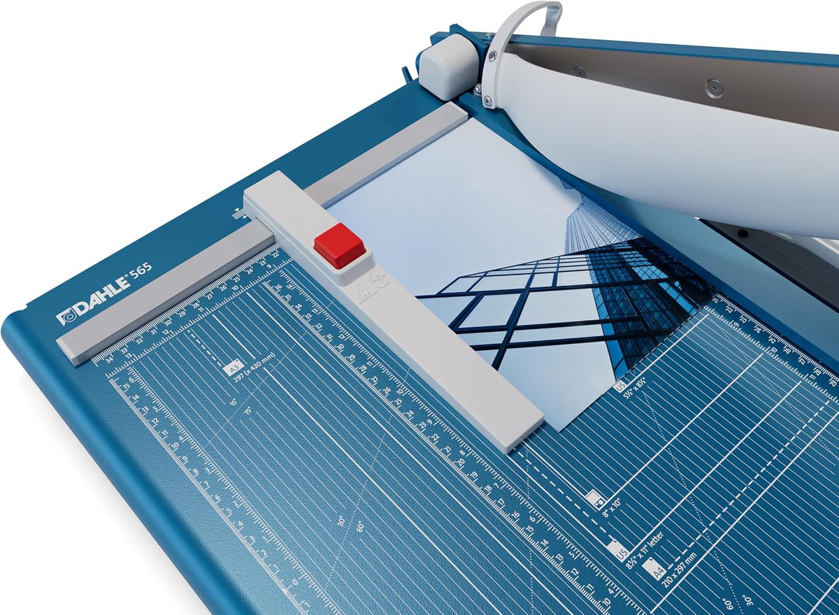 Dahle 565 Premium Guillotine Trimmer, 15" Cut Length, 35 Sheet Capacity,...