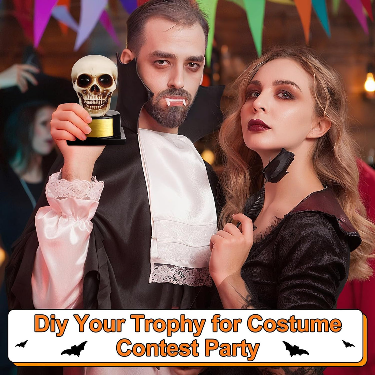 AceOrbit 3 Pack Halloween Trophy Awards 4.3'' Best Costume Contest Tr...
