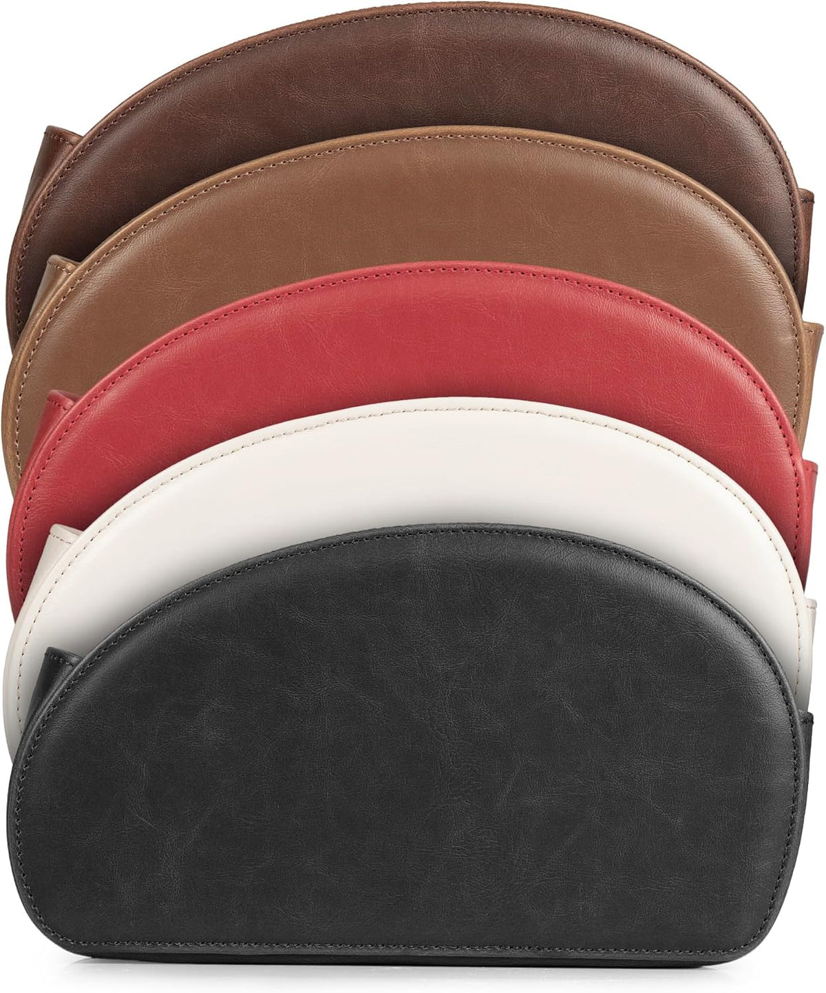 Londo PU Vegan Leather Remote Control Holder with 5 Pockets, Nightstand Caddy...