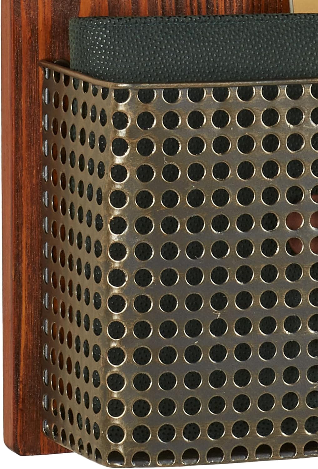 Sawyer Vertical Wall Organizer - Mission Red Oak - Handcrafted - Wooden Back,...