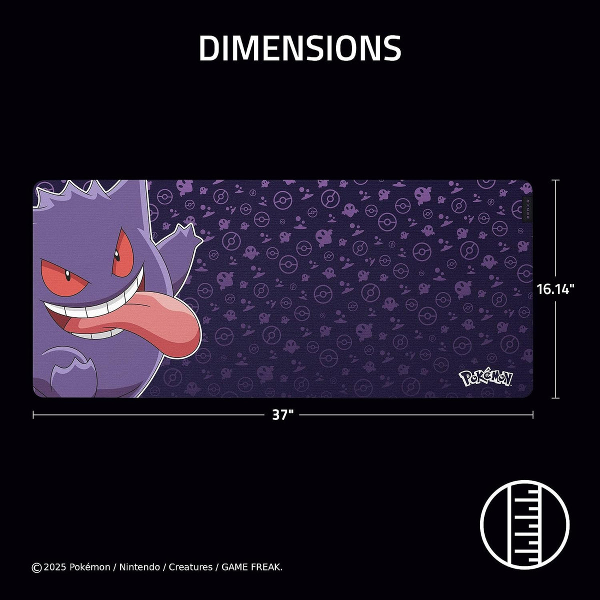Razer Gigantus V2 XXL Gaming Mouse Pad, Gengar Edition