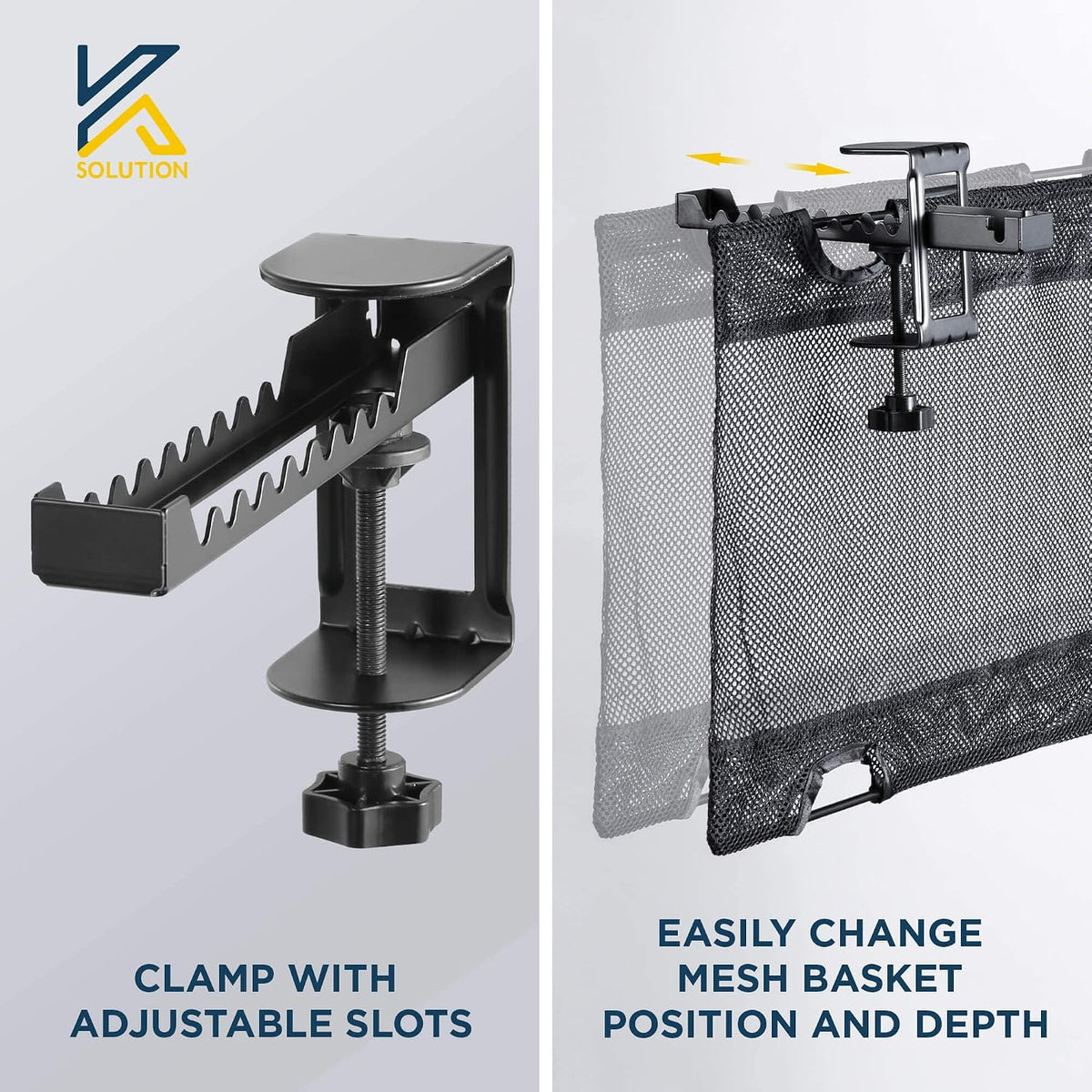 Under Desk Mesh Cable Management – 36 inch Cable Manager Tray for Cord Power ...