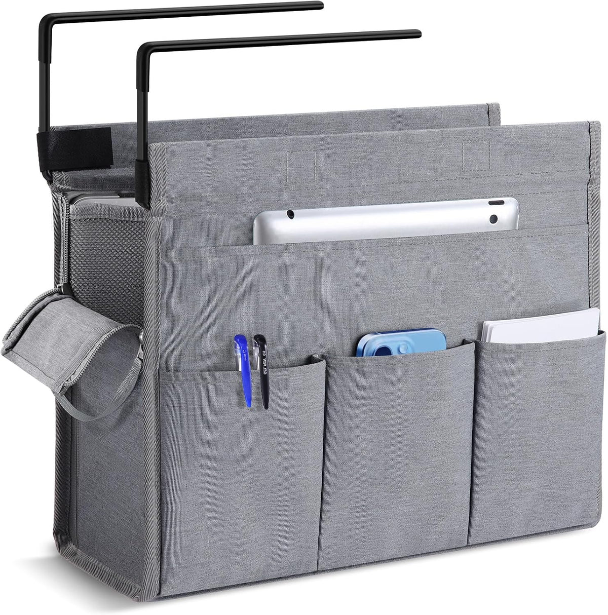 MASTLU Under Desk Hanging Storage Bag, Desk Organizer Storage, Office Side St...