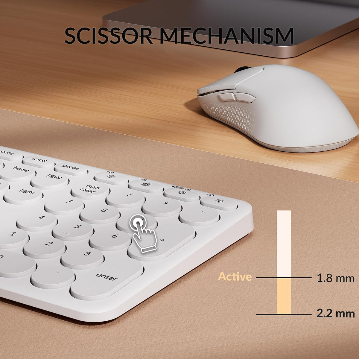 Keychron B5 Pro Ultra-Slim Full-Size Wireless Keyboard, 112-Key Layout with N...