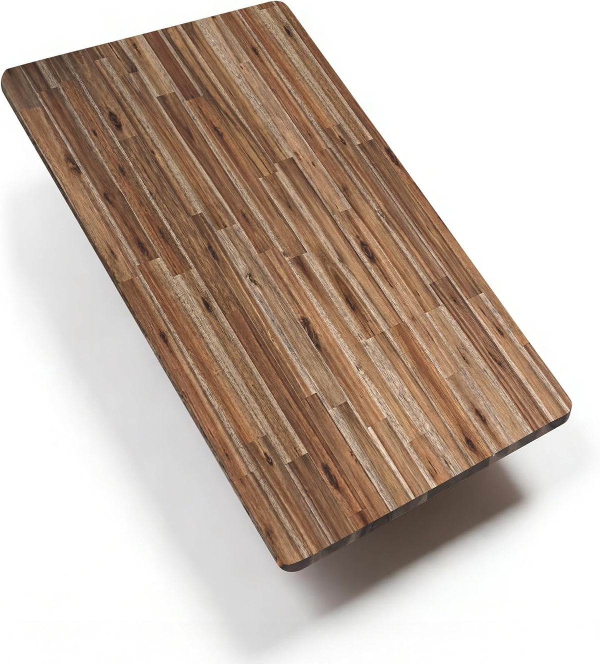 FLEXISPOT Acacia Solid Wood 55"x28" Butcher Block Desktop, Walnut