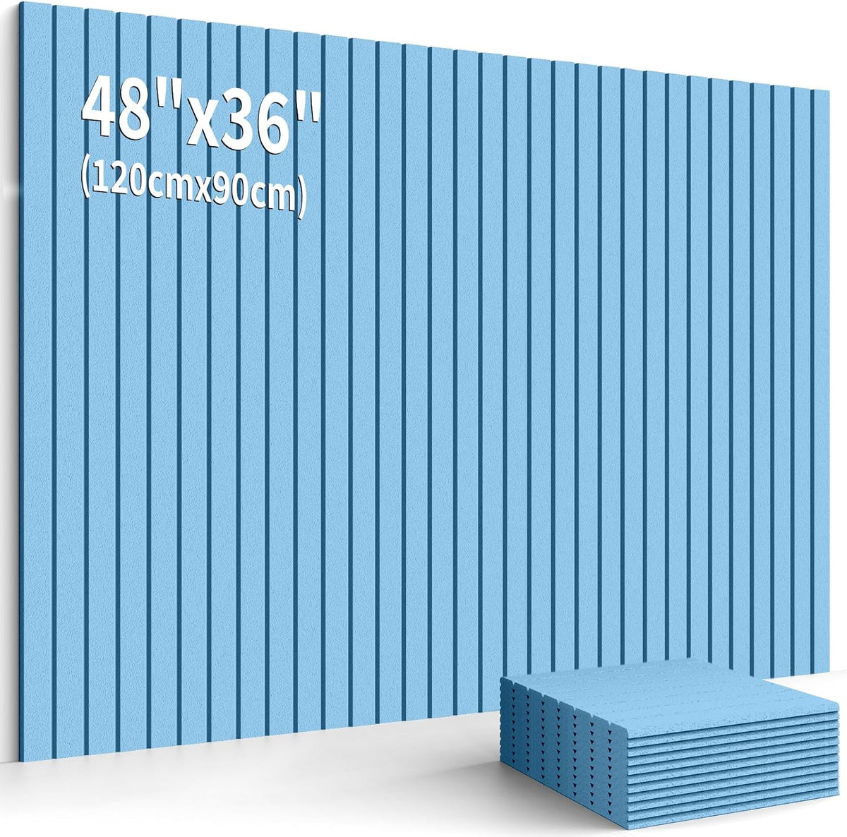 Cork Boards for Walls 48" x 36" Felt Board Alternative, 12 Pack Fel...