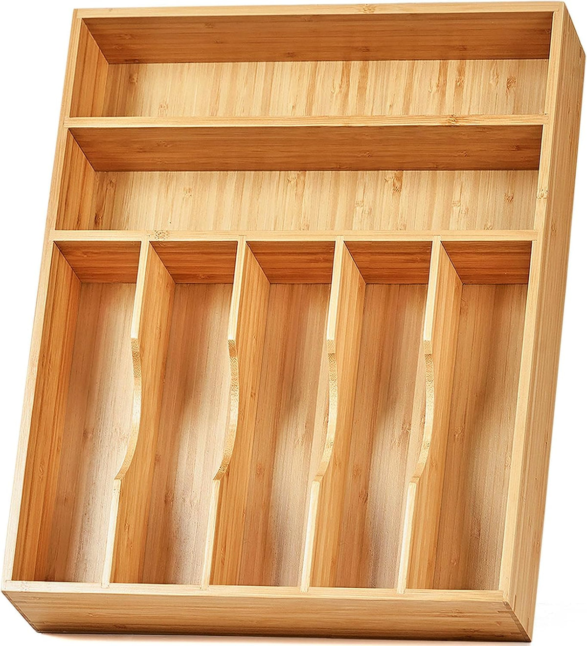Umilife Kitchen Drawer Organizer, 12.5 Inch Silverware Utensil Tray Holder, E...