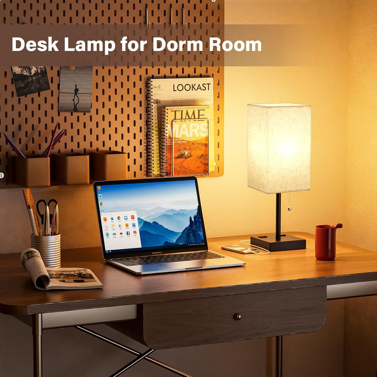 Fenmzee Bedside Lamp for Bedroom Set of 2 - Table Lamp for Nightstand