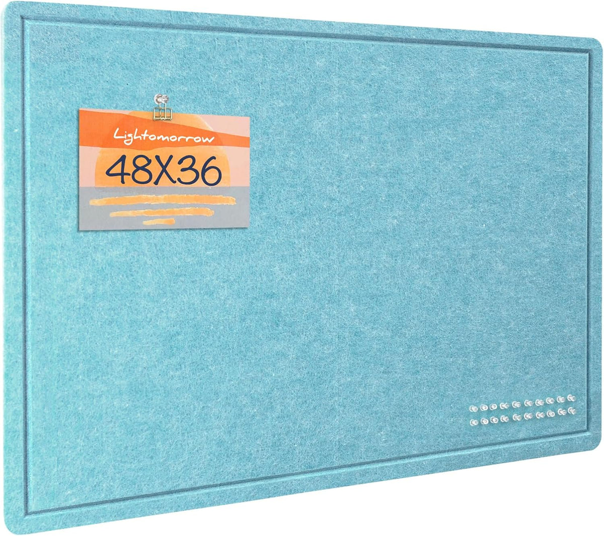 Felt Bulletin Board 48x36 inches, Decorative Pin Board for Home & Office