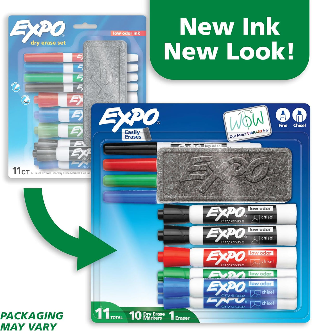 EXPO Dry Erase Markers Set, Fine & Chisel Tips, Classroom, Office Supplie...