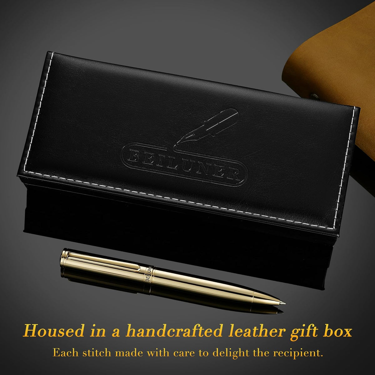 BEILUNER Gold Gel Pen, Stunning Luxury Pens with 24K Gold Plating