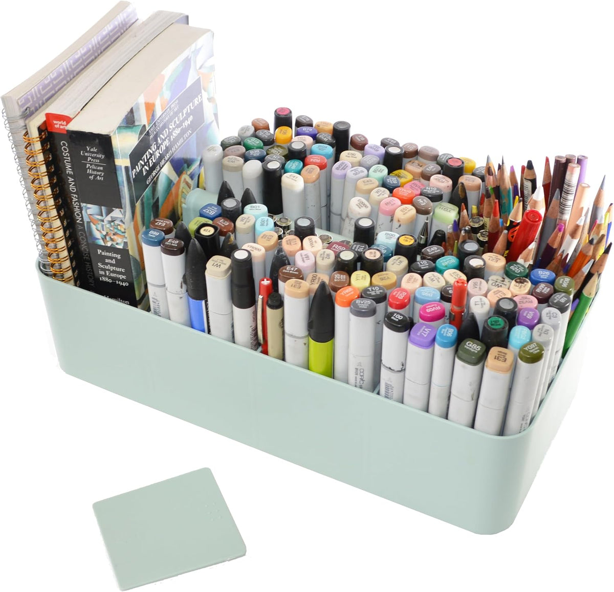 Portable Caddy Organizer - Stackable Plastic Caddy with Handle | Desk, Makeup...