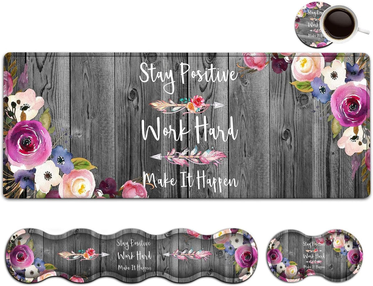 Office Desk Pad,Large Mouse Pad,Laptop Desk Table Protector Writing Mat, Ergo...