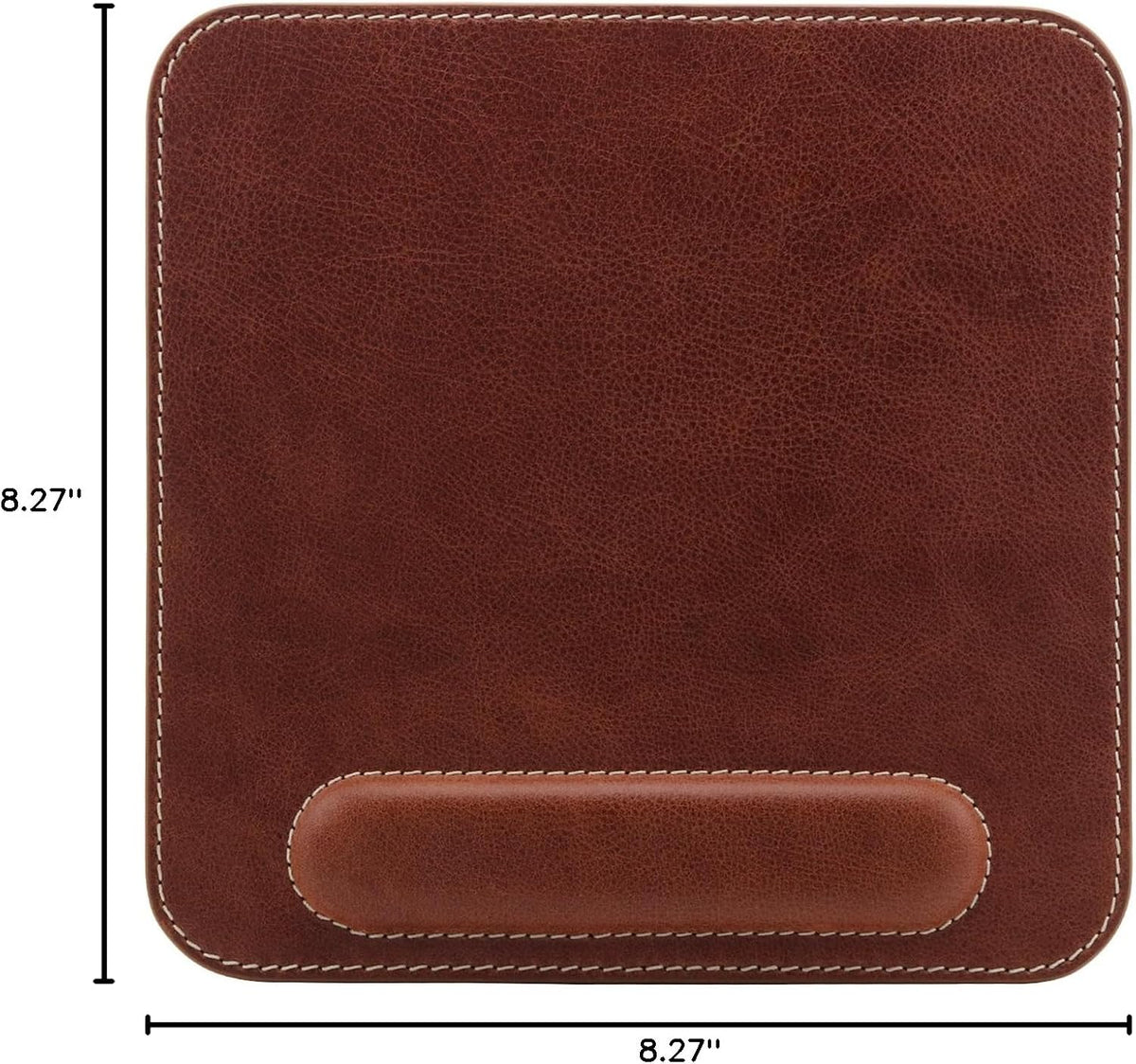 Londo Top Grain Leather Mouse Pad with Wrist Rest – Ergonomic Support, Non-Sl...
