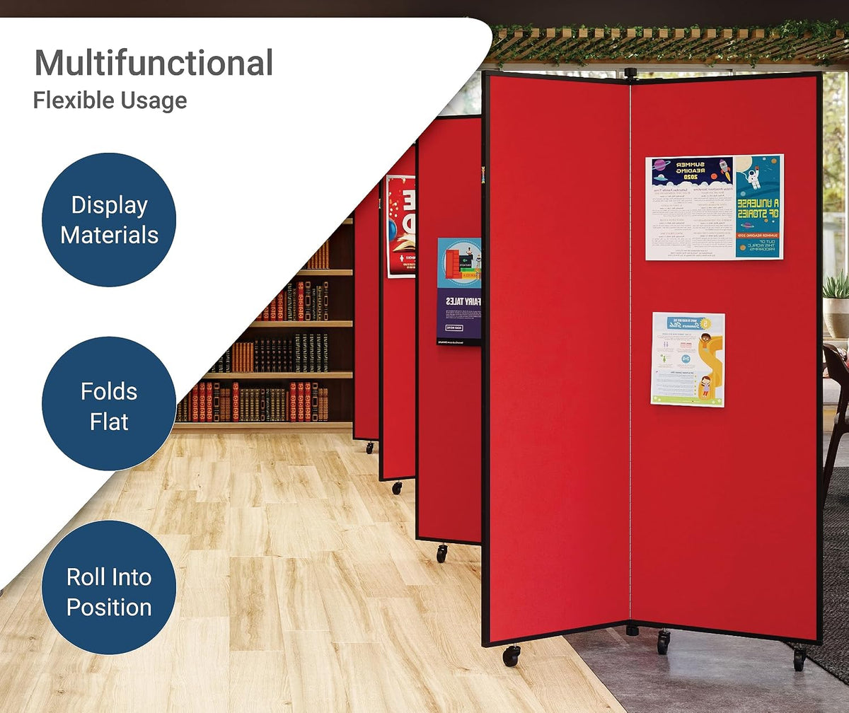 Screenflex Display Towers, Portable Wall Divider Boards for Art Show Partitio...