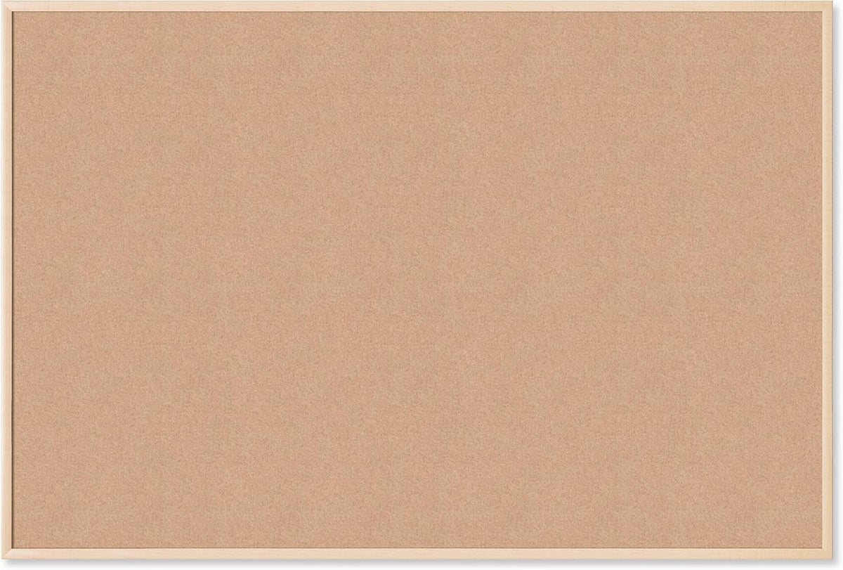U Brands Cork Board, Birch Bulletin Board for Office Wall, 72" x 48"