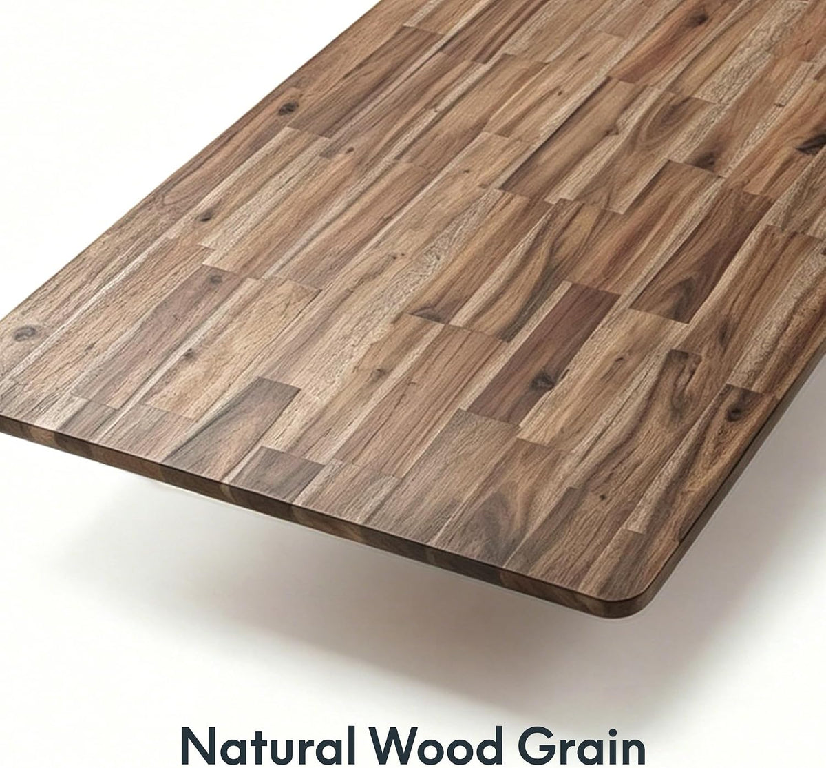 FLEXISPOT Acacia Solid Wood 55"x28" Butcher Block Desktop, Walnut