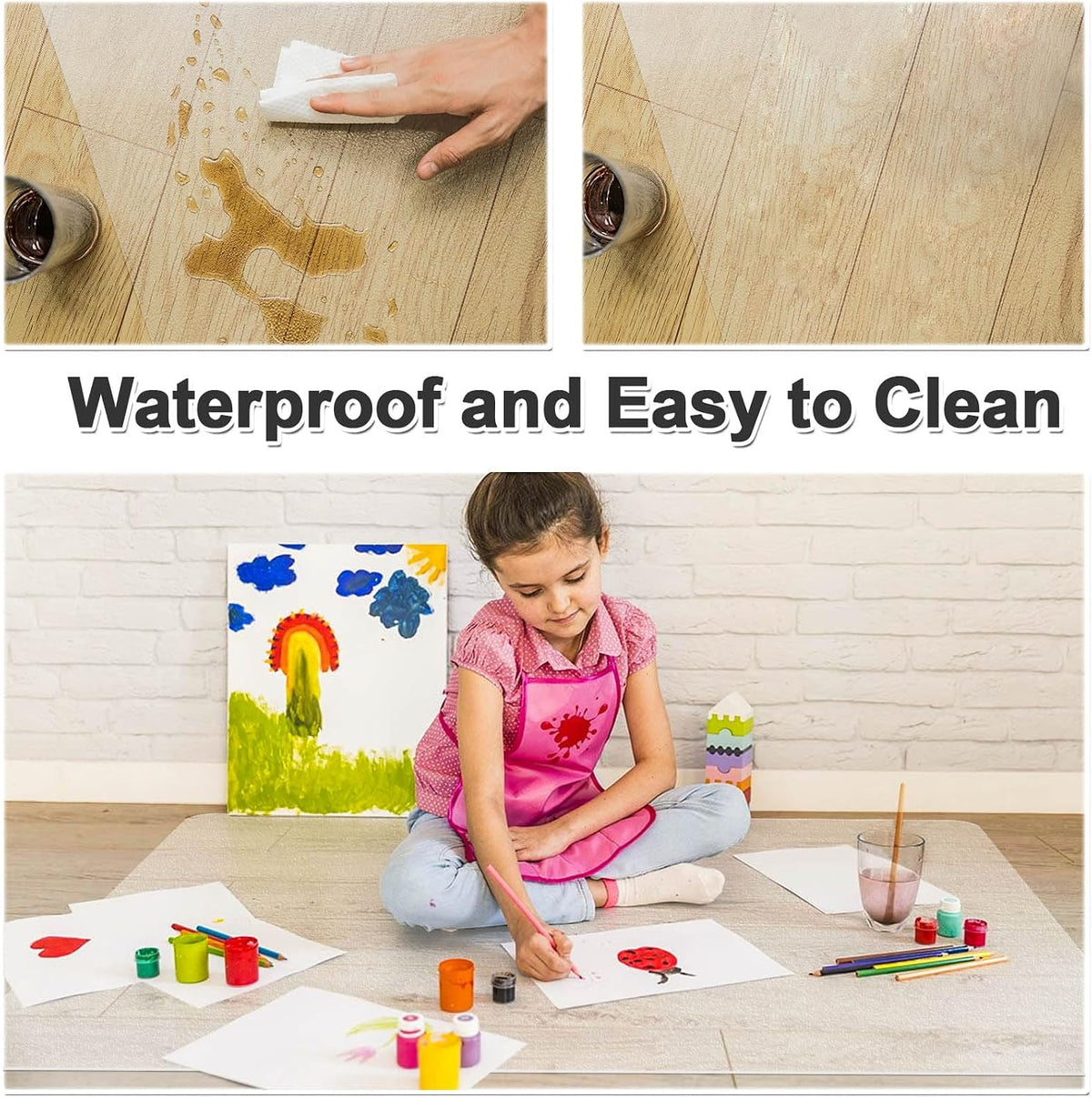 100pointONE Office Chair Mat- 46" x 60" Clear Floor Protector Mat f...