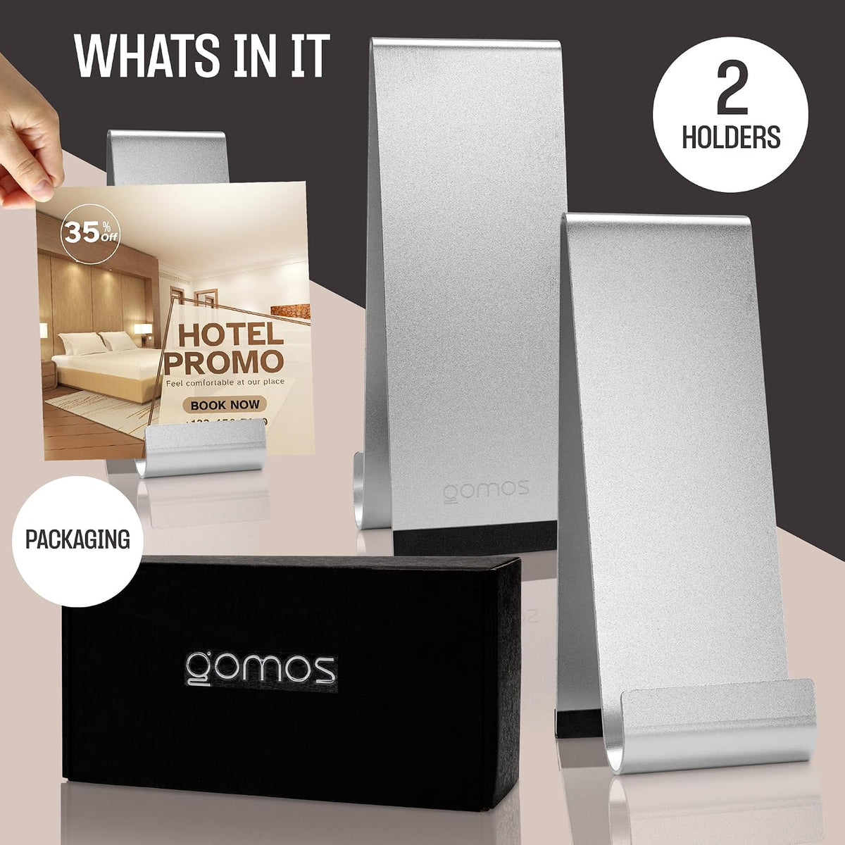 Metal Fancy Brochure Holder - Enhance Your Space, Book Display Stand, Brochur...