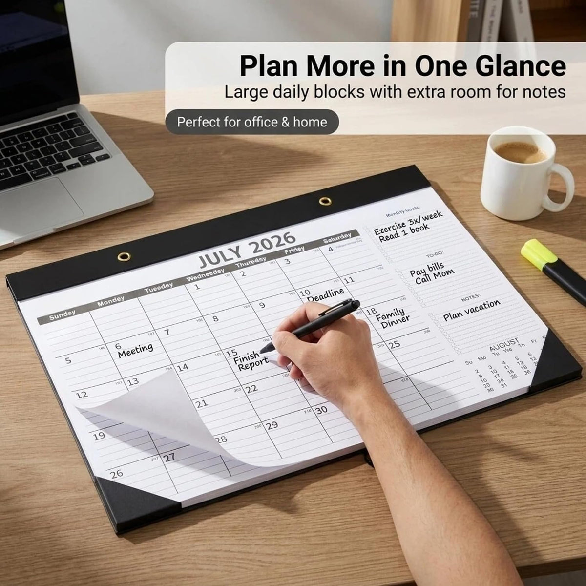 Desk Calendar 2026-2027 (3 Pack) -July 2026 to December 2027-18 Month - 17&qu...