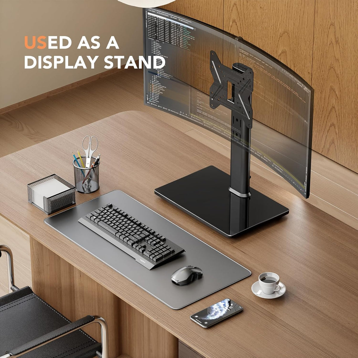 Universal Swivel TV/Table Top TV Stand for 19 to 43 inch TVs with 90 Degree S...