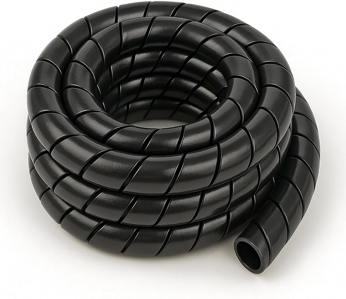 Electriduct 1" Heavy Duty Spiral Wrap Hose Protector - 25 Feet - Black